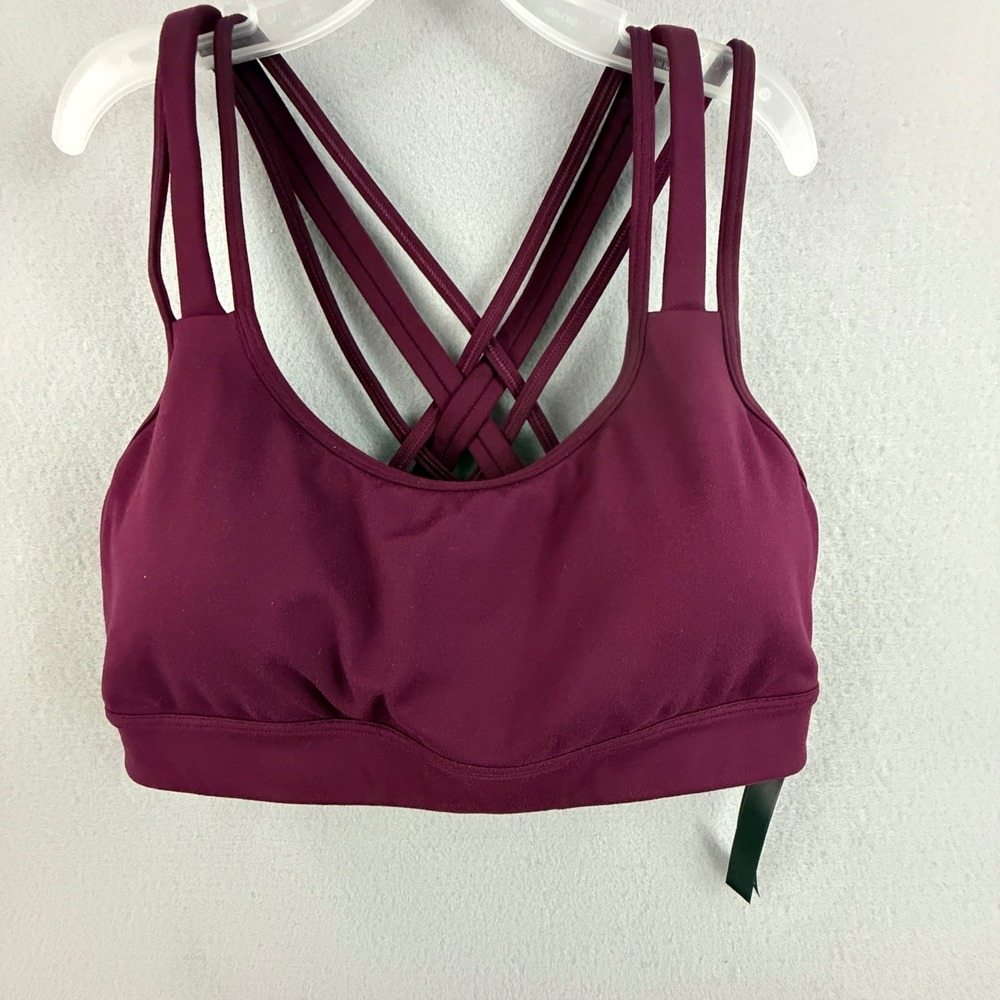 Victoria Sport Bra Women's Large Crisscross Back Padded Sports Bra Wire Free